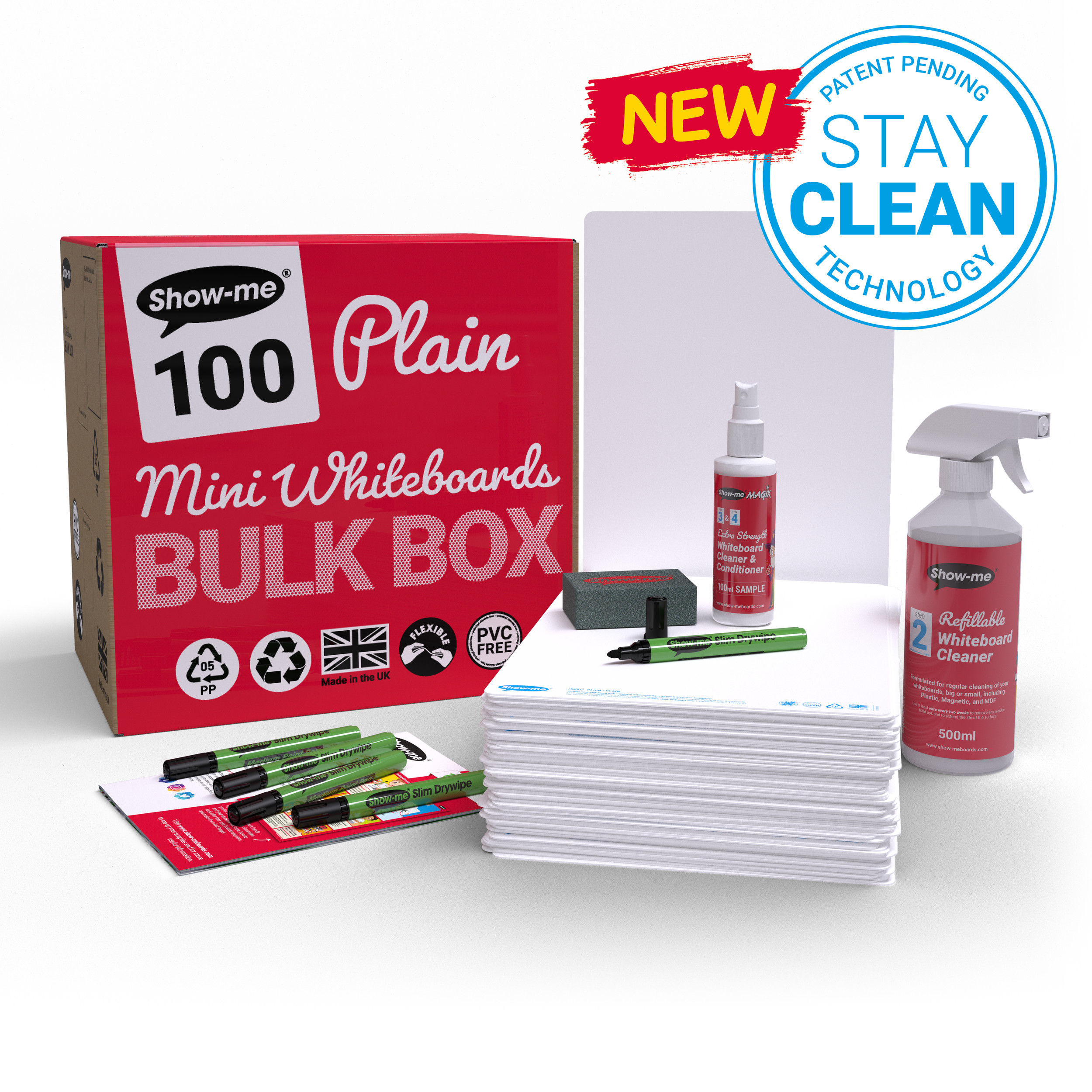 SHOW-ME PLAIN BULK BOX 100 SETS - Niche Office Solutions LTD