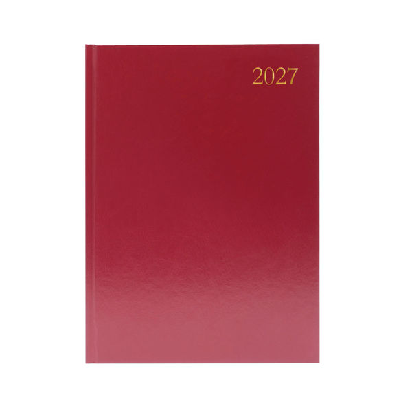 Desk Diary DPP A4 Burgundy 2027