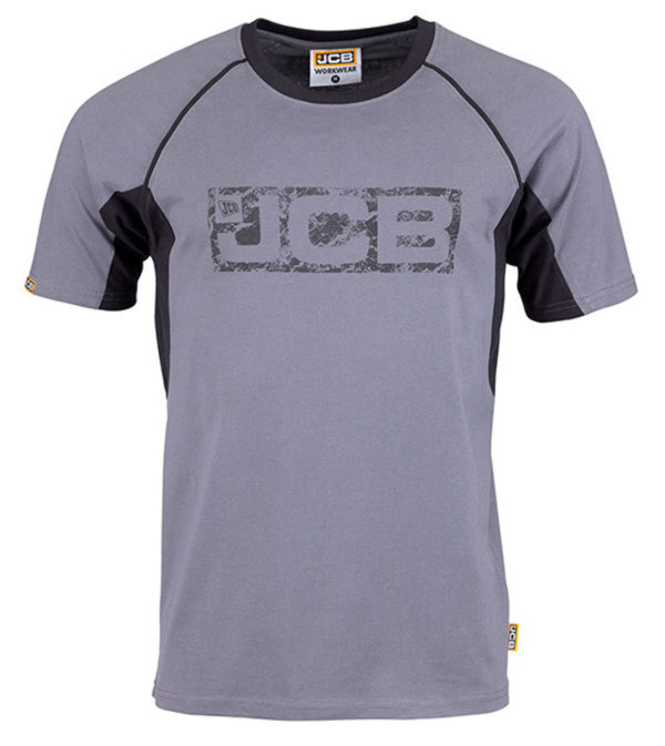 JCB Trade T-Shirt Grey/Black M