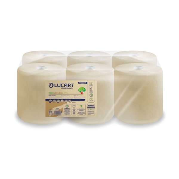 EcoNatural 2-Ply Centrefeed Roll Pk6