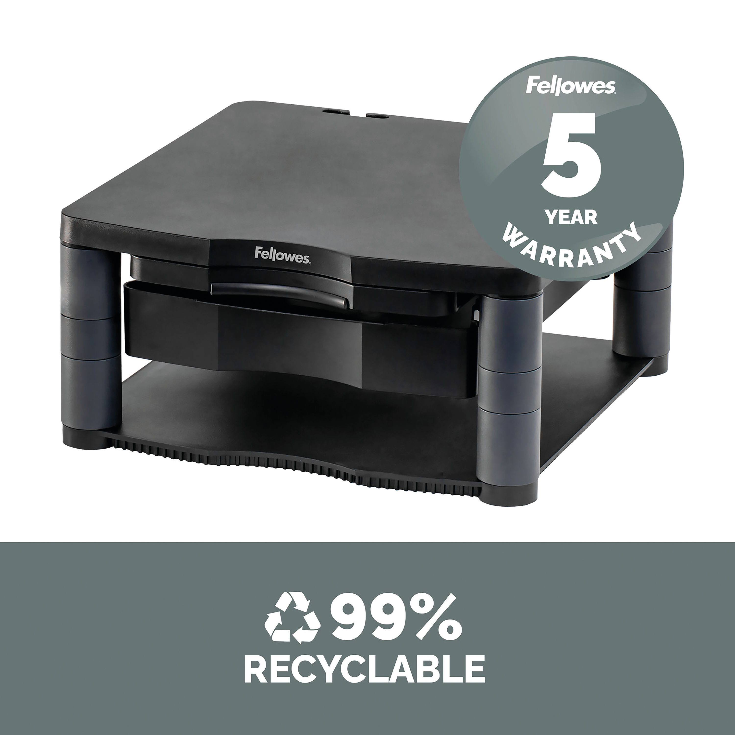 FELLOWES PREM MON STAND+ GRAPHITE - Niche Office Solutions LTD