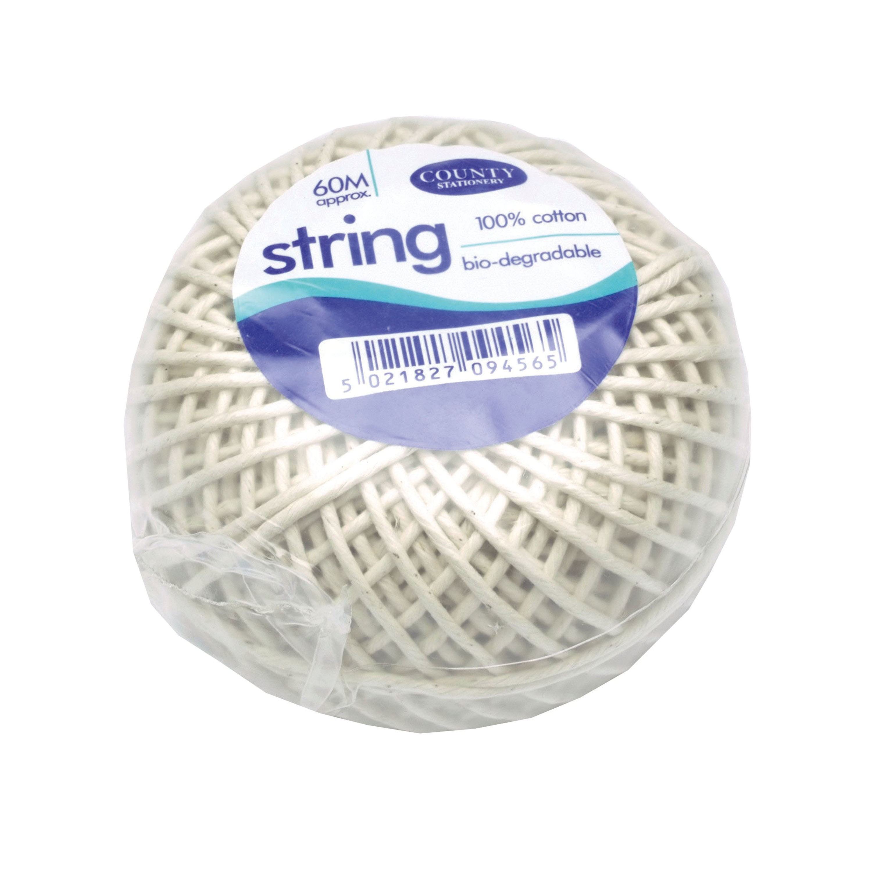 Office String COUNTY STRING BALL MED CTTN 60M PK12 - Niche Office Solutions LTD