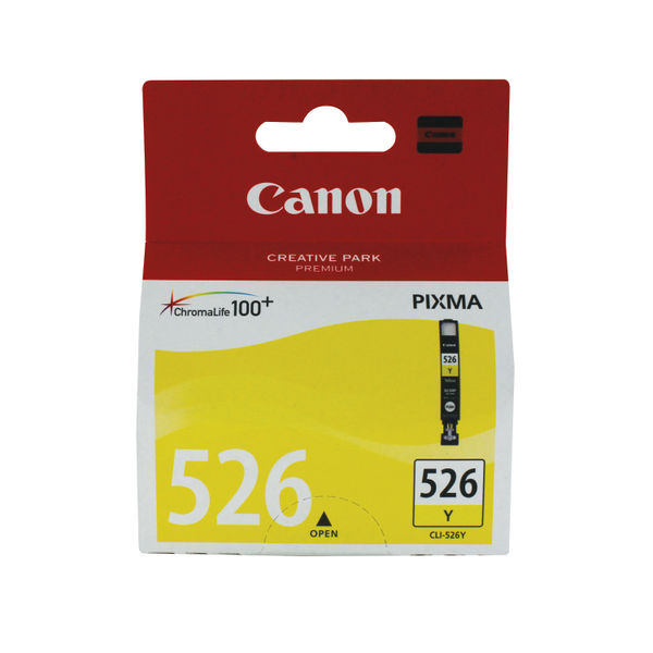 Canon CLI-526Y (202 Photos) Yellow Ink Cartridge