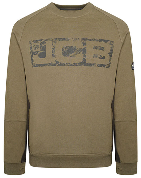 JCB Trade Crew Sweatshirt Olive 2XL