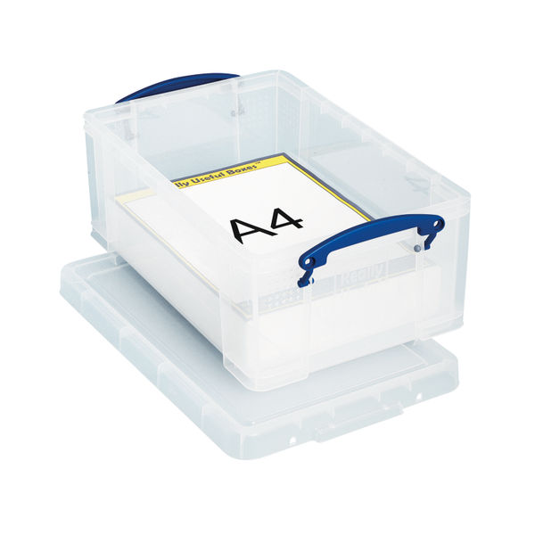 Really Useful Products Really Useful Plastic Storage Box  9 Litre Clear - 9CCB