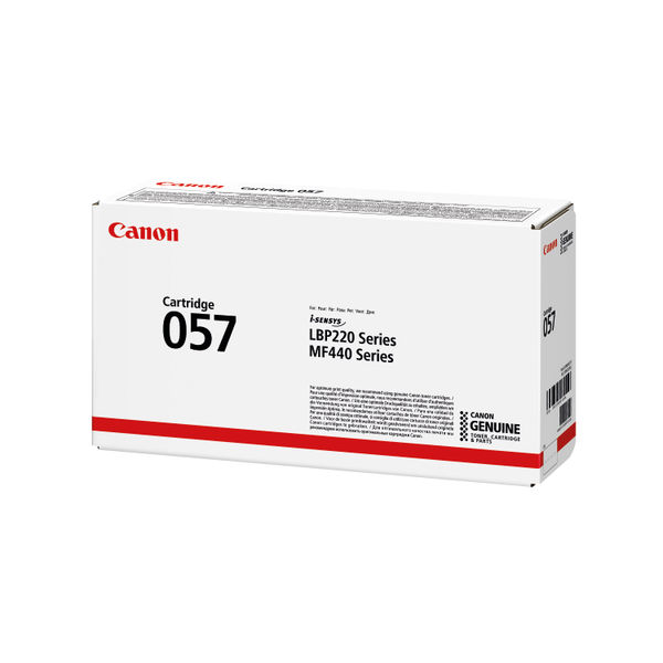 Canon 057 (Yield: 3,100 Pages) Black Toner Cartridge