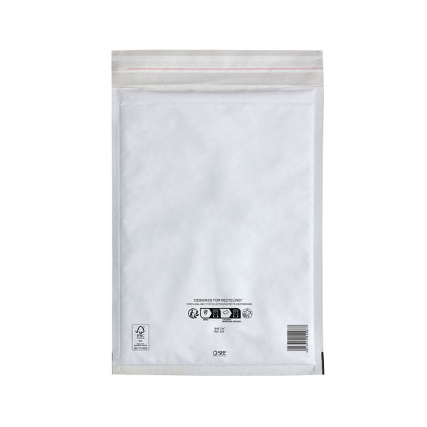 Mail Lite Bubble Bags G/4 240x330 Wht Pk50