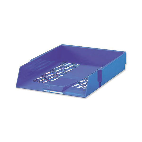 Letter Tray HI Polystyrene Fc Blue