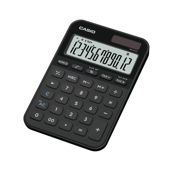 Casio MS-20YC Mini Desk Calc Black