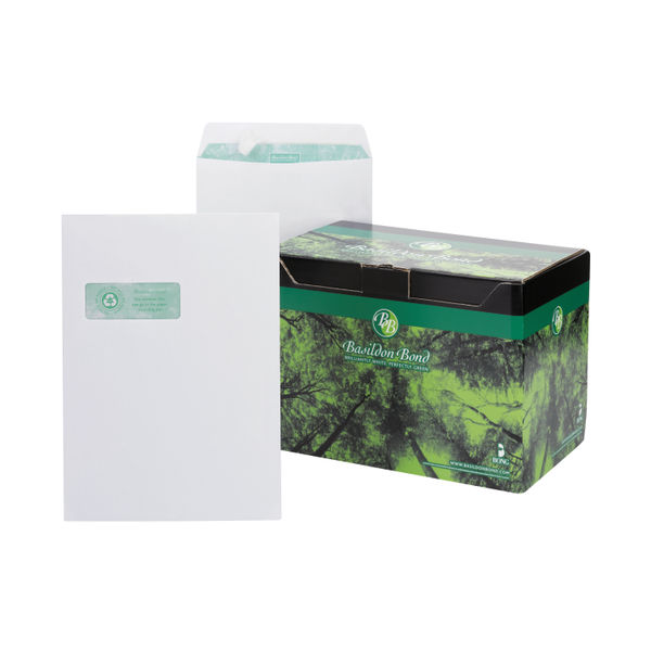 Basildon Bond (C4) Peel and Seal (120g/m2) Pocket Window