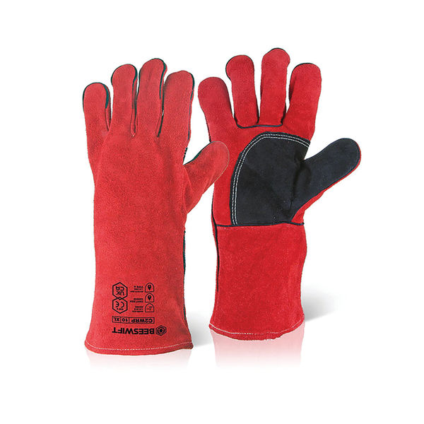 Welders Gauntlet 14in Red Pk10