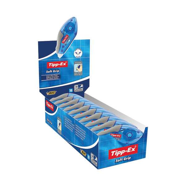 Tipp-Ex (5mm x 10m) Soft Grip Correction Tape Roller Pack