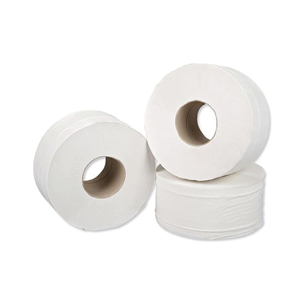 5 Star Facilities Mini Jumbo Toilet Rolls Two-Ply PK12