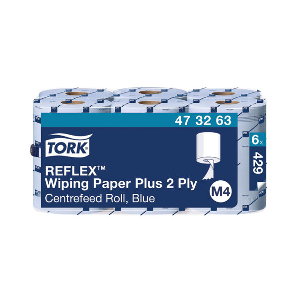 Tork Reflex (150m) 2-Ply Wiping Paper Plus (Blue)