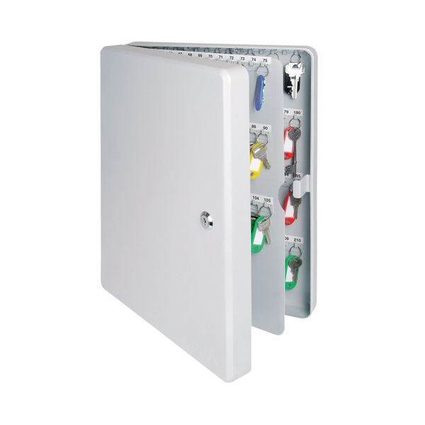 Key Cabinet Steel (Grey) with Lock and Wall Fixings 200
