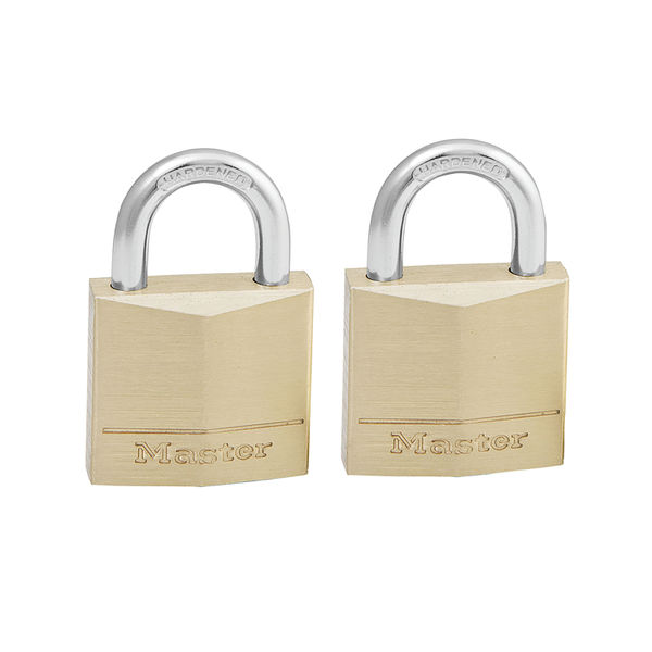 Master Lock 30mm Brass Padlock Pk2