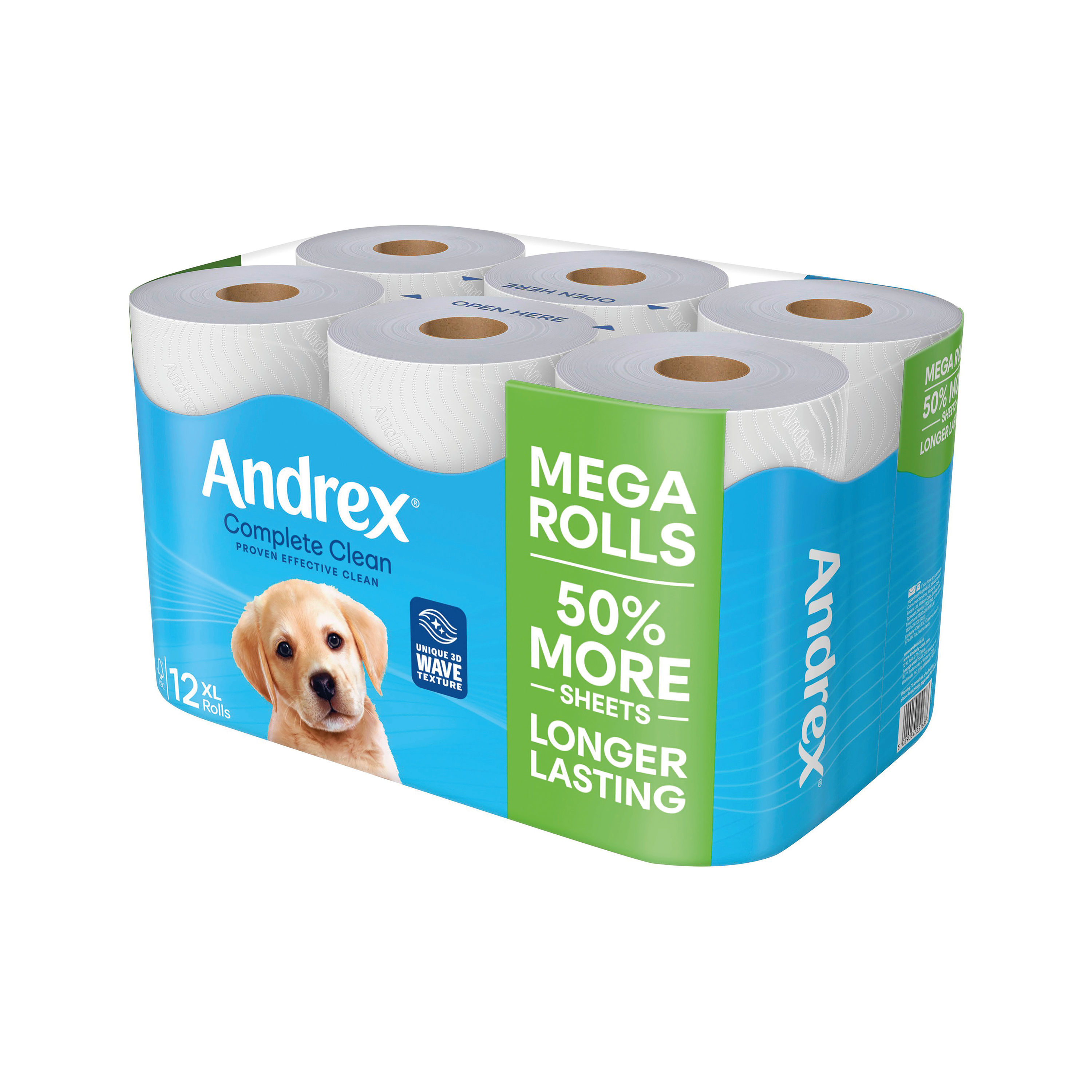 ANDREX COMPLETE CLEAN MEGA ROLL PK12 - Niche Office Solutions LTD
