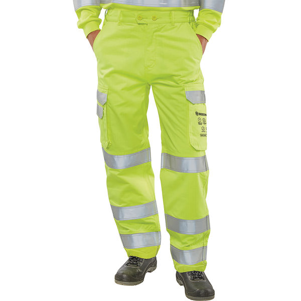Hi Vis Trousers Saturn Yellow 48