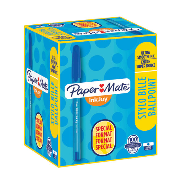 PaperMate InkJoy 100 Med Blue Pk100