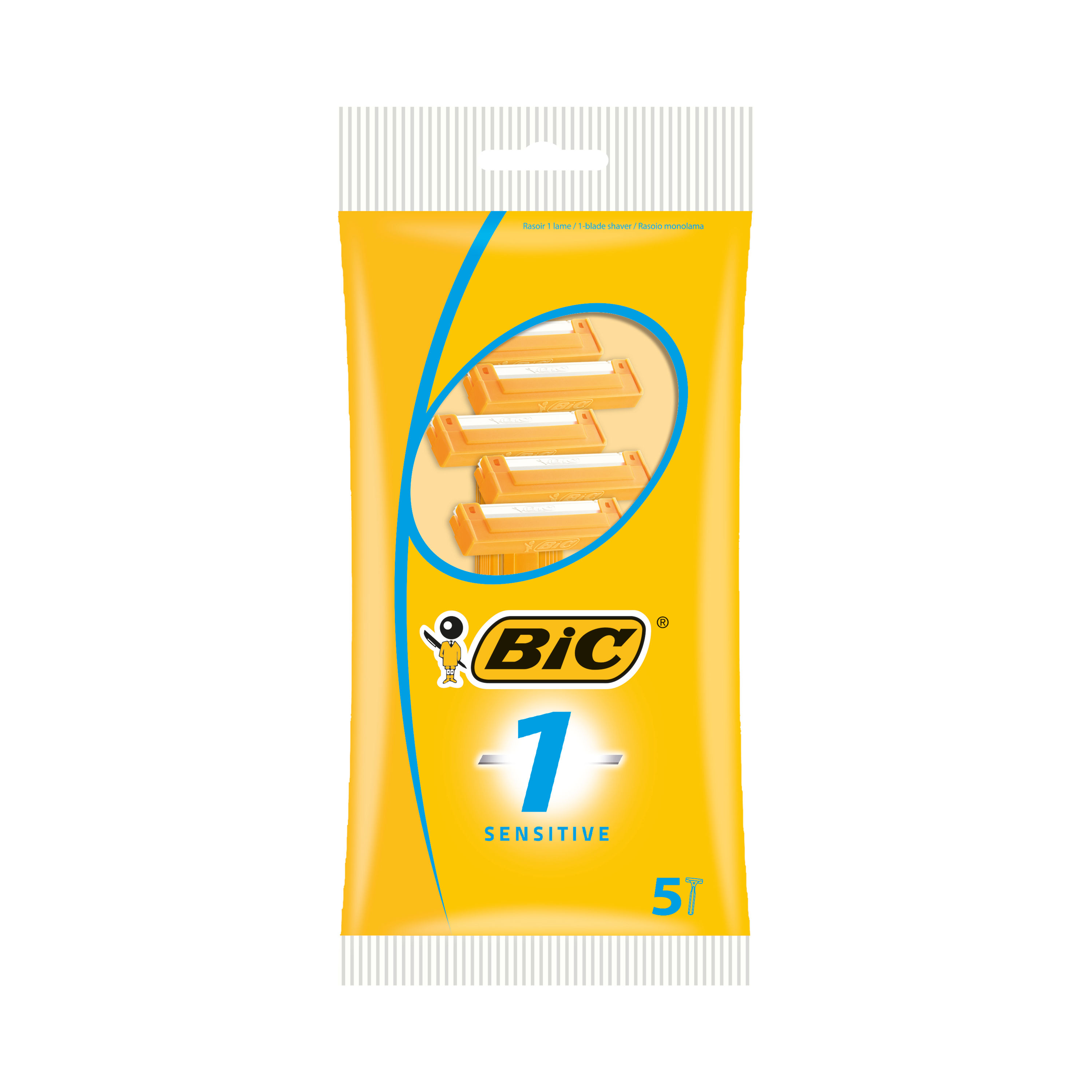 First Disposable Razor Bic BIC 1 DISPOSABLE RAZOR SENSITIVE PK5 - Niche Office Solutions LTD