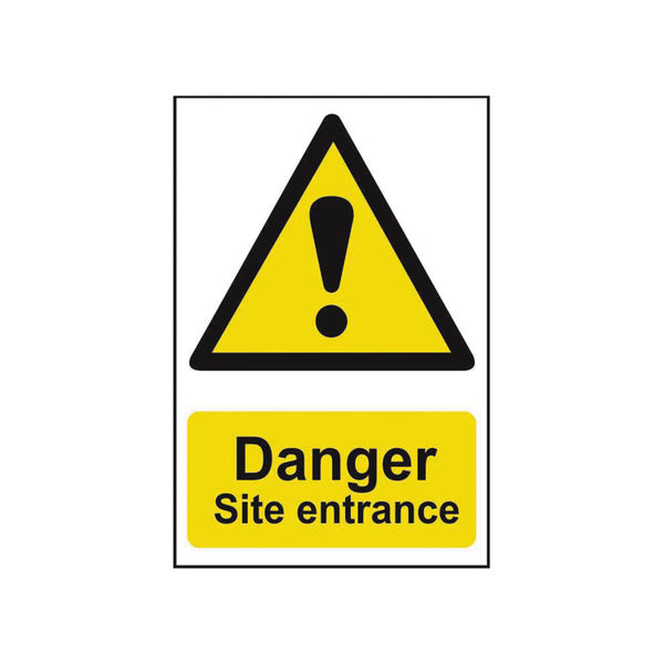 Spectrum Danger Site Ent PVC Sign
