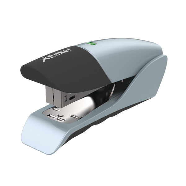 Rexel Gazelle Half Strip Stapler (Silver/Black)