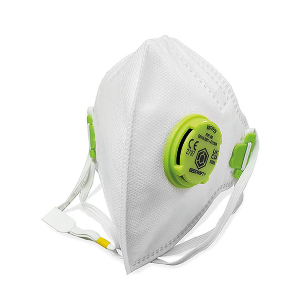 B-Brand P2 Face Mask with Valve Wht