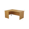 Jemini Radial Left Hand Panel End Desk 1600x1200x730mm Nova Oak KF805021