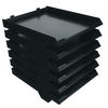 Avery Black 6 Letter Tray Stack System - 5336BLK