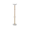 Alba Coat Stand 350x350x1750mm Beech/White ALB90566