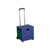 Folding Container Trolley with Lid Blue /Green 379531