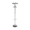 Alba Chromy Coat Stand 350x350x1790mm Chrome/Black PMCLASS