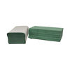 2Work 1-Ply I-Fold Hand Towels Green (Pack of 3600)