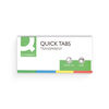 Q-Connect Quick Tabs 25x45mm 40 Tabs 4 Pads Clear/Assorted (Pack of 160) KF01225