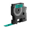 Dymo 45019 D1 LabelMaker Tape 12mm x 7m Black on Green