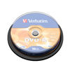 Verbatim DVD-R 16x Branded Silver Spindle of 10 Discs - 43523