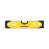 Stanley Magnetic Shock Resistant Torpedo Spirit Level 230mm Yellow/Black 0-43-511