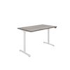 Astin Economy Single Motor Sit/Stand Desk 1400x800x705-1220mm Alaskan Grey Oak/White KF800017