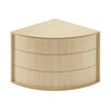 Jemini Reception Modular Corner Desk Unit 800x800x740mm Maple KF840169