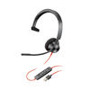 Poly Blackwire 3310 BW3310-M Headset USB-A Corded Black 212703-01