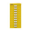 Bisley H590mm Canary Yellow 10 Drawer Cabinet