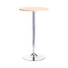 Jemini Bistro Trumpet Table Tall 600x600x1045mm Beech/Chrome KF838281