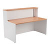 Jemini Reception Unit 1400x800x740mm Beech/White KF816340