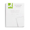 Q-Connect Punched Pockets Polypropylene 50 Micron A4 Embossed (Pack of 100) KF24001