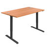 Jemini Economy Single Motor Sit/Stand Desk 1400x800x705-1220mm Beech/Black KF820386