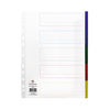 Concord 5-Part Extra Wide Index Polypropylene Multicoloured A4 66099