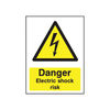 Safety Sign Danger Electric Shock Risk PVC A5 HA10751R