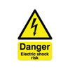 Danger Electric Shock Risk A5 Self-Adhesive Safety Sign