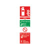 Fire Extinguisher Water 300 x 100mm PVC Safety Sign
