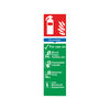 Fire Extinguisher Dry Powder 300 x 100mm PVC Safety Sign